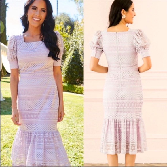 Rachel Parcell Dresses & Skirts - Beautiful Lavender Lace Rachel Parcell Dress Size Medium